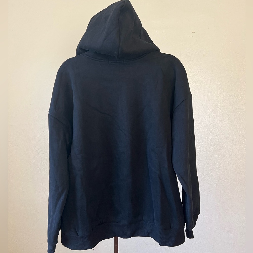 Women's Drawstring Zip Up Cute Hoodies Fall Jacket Oversized size medium black - Picture 6 of 10